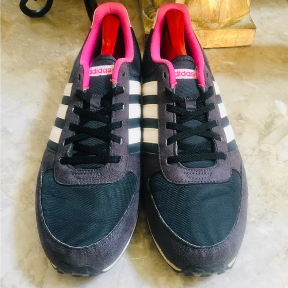 Adidas Womens Neo City Racer Running Shoes Blue F38594 Low Top Lace Up 10 M - Picture 9 of 10